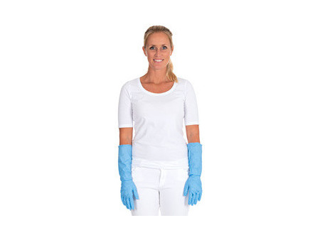 HYGOSTAR Gant nitrile EXTRA SAFE SUPERLONG, M, bleu