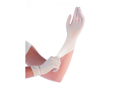 HYGOSTAR Gant synthétique Elastic, M, sans poudre, blanc
