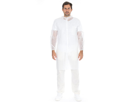 HYGOSTAR Blouse visiteur avec fermeture autoagrippante, L