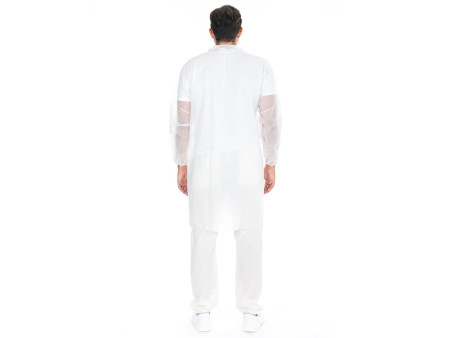 HYGOSTAR Blouse visiteur avec fermeture autoagrippante, L