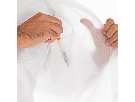 HYGOSTAR Blouse visiteur avec fermeture autoagrippante, L