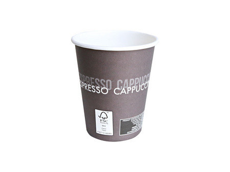 HYGOSTAR Gobelet à café en papier rigide To Go, 200 ml, brun