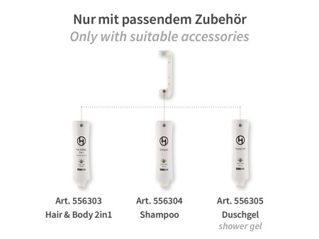HYGOSTAR Support mural pour flacon Squeeze HYGOSTAR, blanc