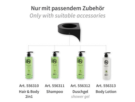 HYGOSTAR Support mural pour flacon à pompe, 1 compartiment