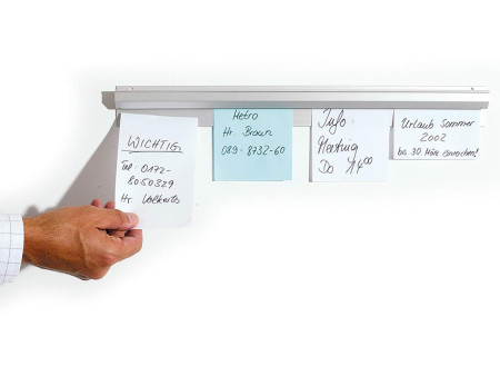 HYGOSTAR Rail d'affichage Catch-ball-System Infobord, argent