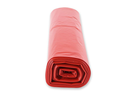 HYGOCLEAN Sac poubelle, 120 litres, en LDPE, rouge
