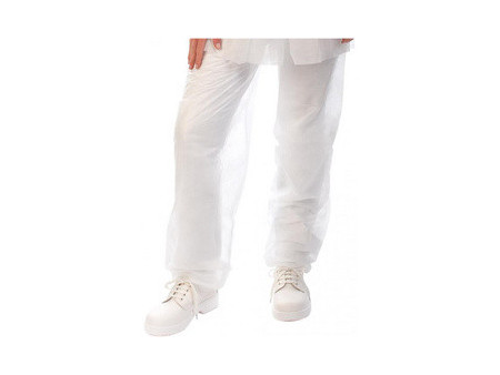 HYGOSTAR Pantalon à usage unique, en PP non tissé, blanc, XL