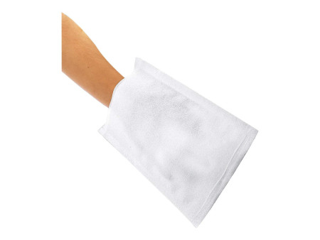 HYGOSTAR Gant de toilette Soft, en spunlace, blanc