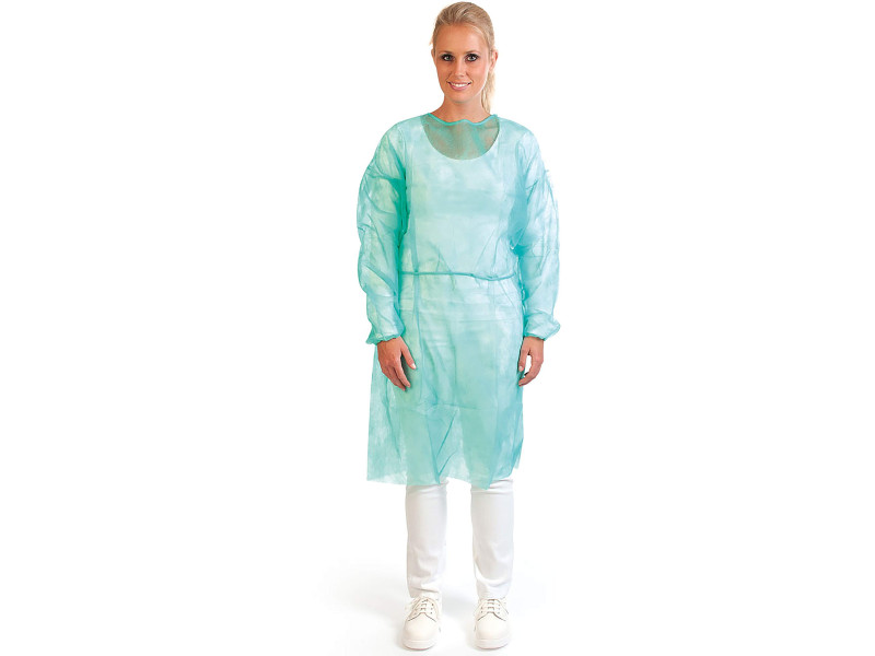 HYGOSTAR Blouse PP avec élastique aux manches, L, vert