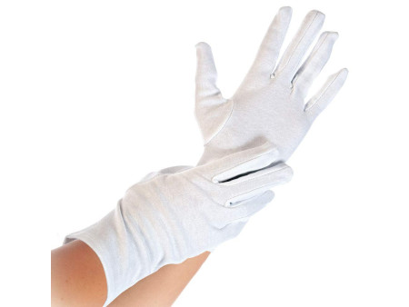 HYGOSTAR Gant en coton Blanc, S, blanc