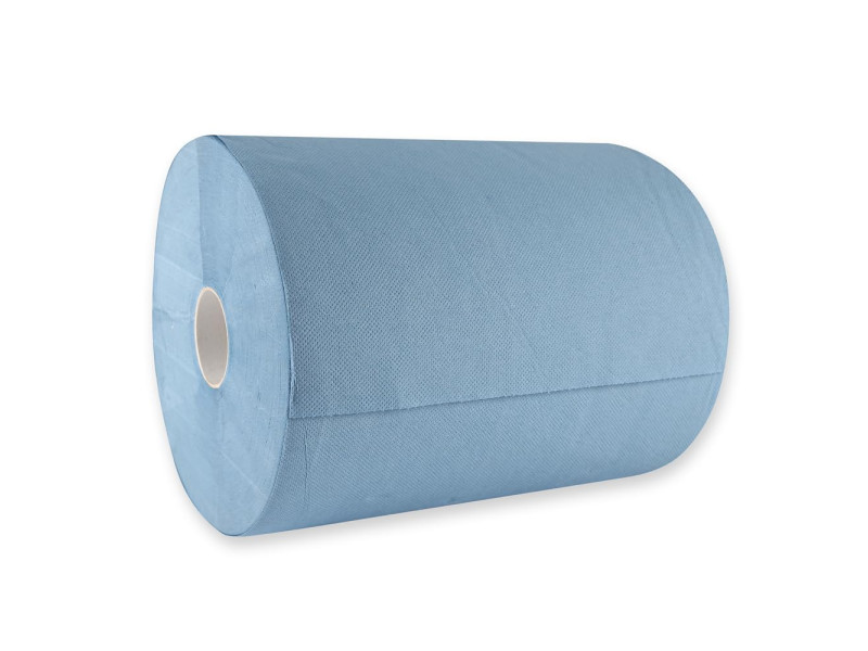 HYGOCLEAN Rouleau papier nettoyant, 380 x 350 mm, bleu