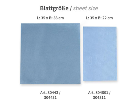 HYGOCLEAN Rouleau papier nettoyant, 380 x 350 mm, bleu