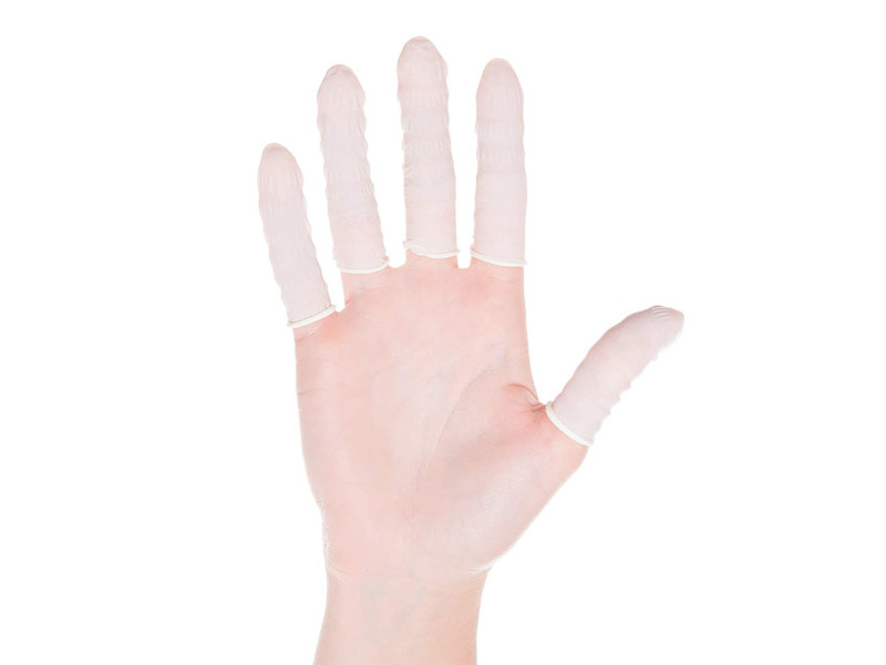 HYGOSTAR Doigtier nitrile, sans poudre, M, blanc