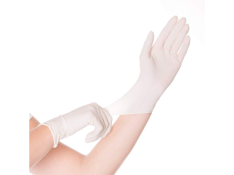 HYGOSTAR Gant en latex Sense, S, naturel, sans poudre