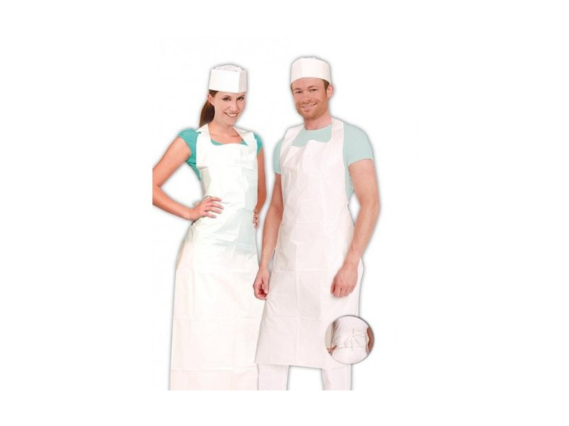 HYGONORM Tablier jetable LDPE, 33 my, gaufré, bleu