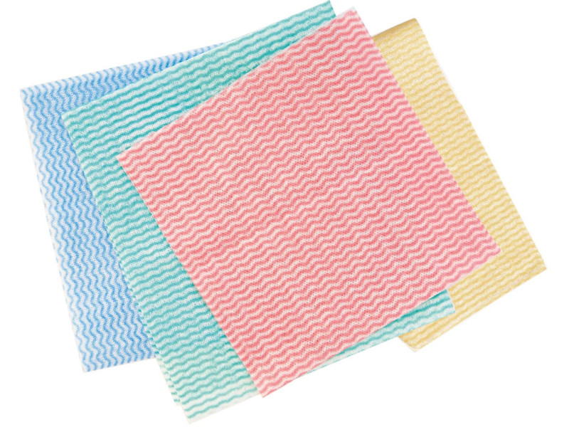 HYGOCLEAN Torchon & chiffon de nettoyage, couché, rouge