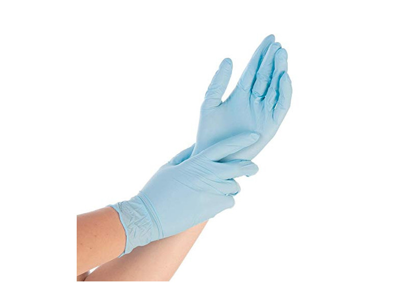 HYGONORM Gant nitrile Safe Fit, XL, sans poudre, bleu