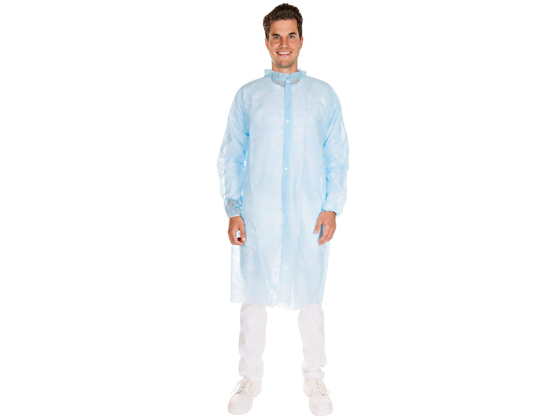 HYGONORM Blouse visiteur Light avec boutons pression, bleu