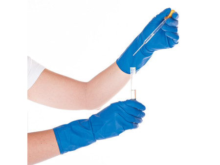 HYGOSTAR Gant de protection chimique High Risk, S, bleu