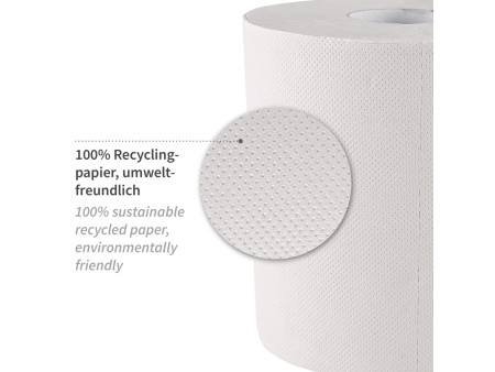 HYGOCLEAN Rouleau d'essuie-mains, 2 couches, 112,5 m, blanc