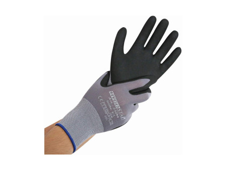 HYGOSTAR Gant de travail Ergo Flex, L, gris/noir