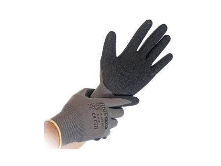 HYGOSTAR Gants de travail Skill, S, gris/noir