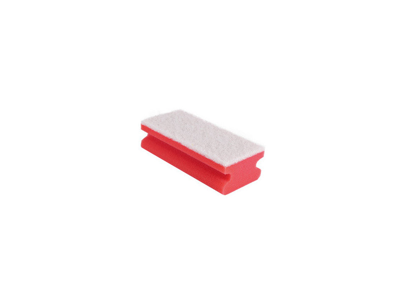 HYGOCLEAN Éponge Colour, non-tissé doux, rouge/blanc
