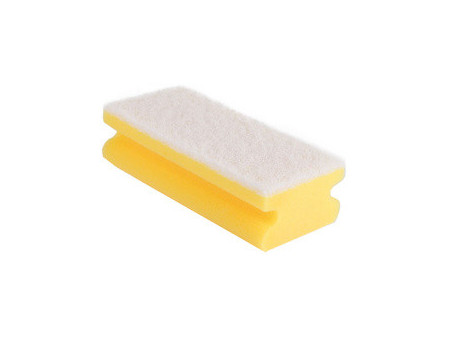 HYGOCLEAN Éponge Colour, non-tissé doux, rouge/blanc