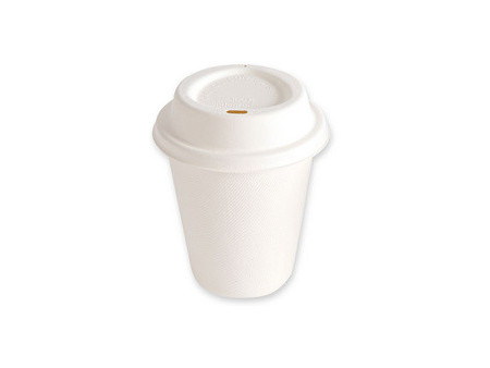 NATURE Star Couvercle pour gobelet en canne à sucre, blanc