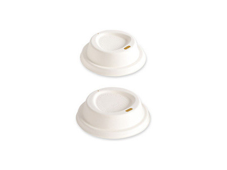 NATURE Star Couvercle pour gobelet en canne à sucre, blanc