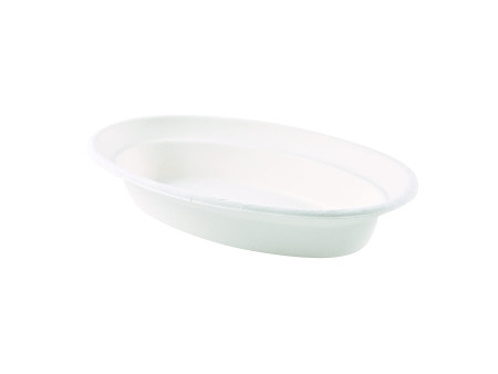 NATURE Star Plat en canne à sucre, ovale, 680 ml, blanc
