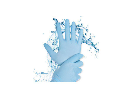 HYGOSTAR Gant en nitrile Rapid-On, XL, non poudré, bleu