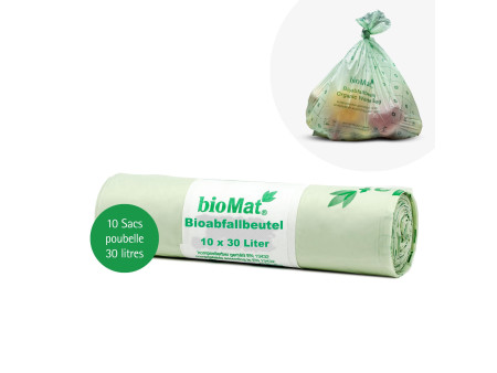 bioMAT Sac compostable, 30 litres, vert