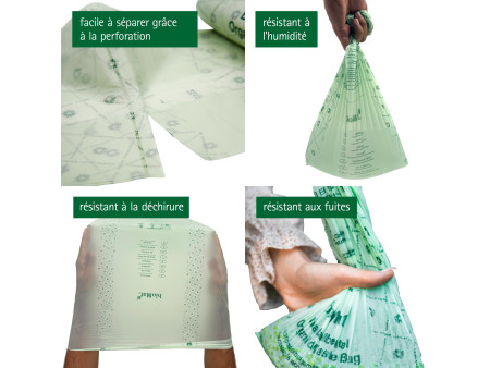 bioMAT Sac compostable, 120 litres, vert