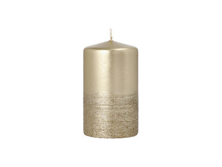 STARPAK Bougie cylindrique 'Safe Candle Fia', 60 mm, or