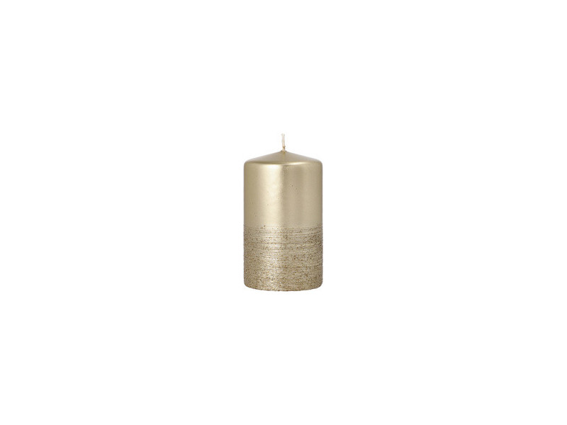 STARPAK Bougie cylindrique 'Safe Candle Fia', 60 mm, nacré