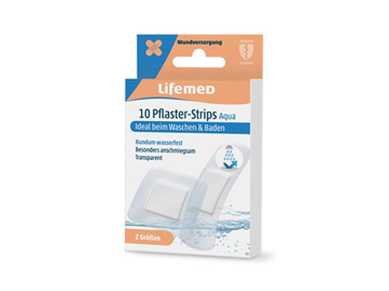 Lifemed Pansements 'Aqua', boîte de 20, transparent
