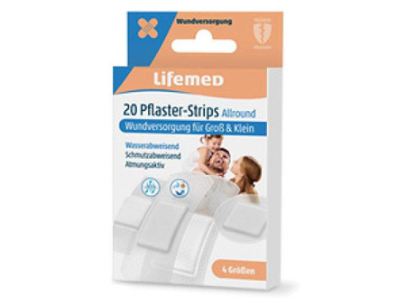 Lifemed Pansements 'Allround', pack de 20, mi-transparent