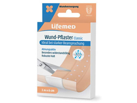 Lifemed Pansement 'Classic', couleur chair, 1000 mm x 60 mm