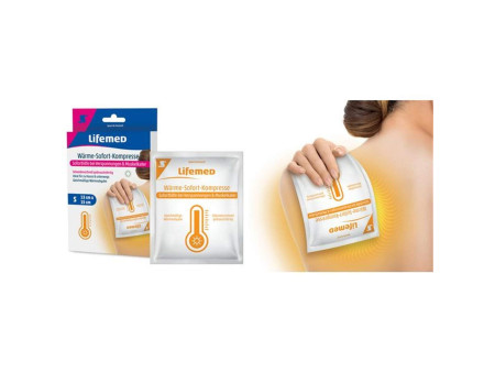 Lifemed Compresse de chaud instantané, 150 x 130 mm, blanc