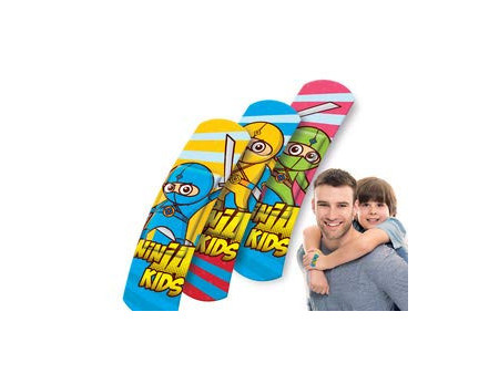 Lifemed Pansement pour enfants 'Ninjas', paquet de 10