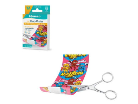 Lifemed Pansement pour enfants 'Ninjas', 500 mm x 60 mm