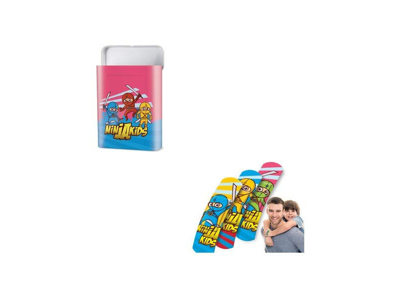 Lifemed Pansement pour enfants 'Ninjas', 40, boîte métal