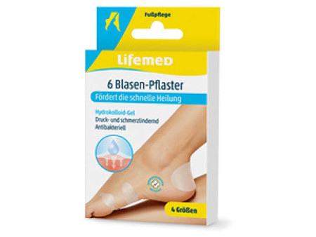 Lifemed Pansement pour ampoules, transparent, paquet de 6
