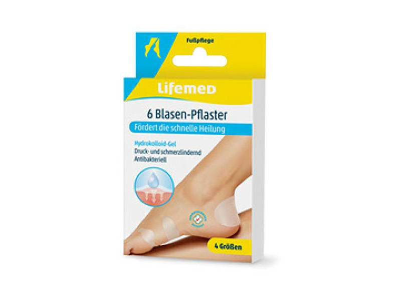 Lifemed Pansement pour ampoules, transparent, paquet de 6