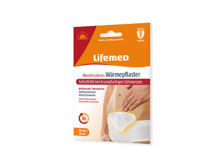 Lifemed Patch chauffant pour règles douloureuses, blanc