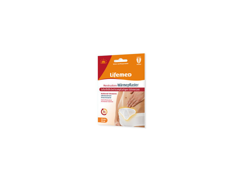 Lifemed Patch chauffant pour règles douloureuses, blanc