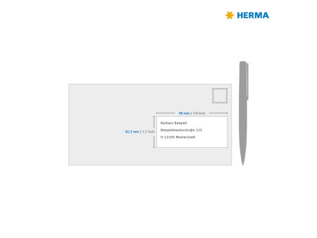 HERMA Etiquette universelle SPECIAL, 96 x 42,3 mm, blanc