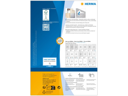 HERMA Etiquette universelle SPECIAL, diamètre: 40 mm, blanc