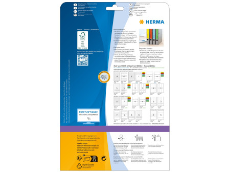 HERMA Etiquette dos de classeur SPECIAL, 61 x 297 mm, vert